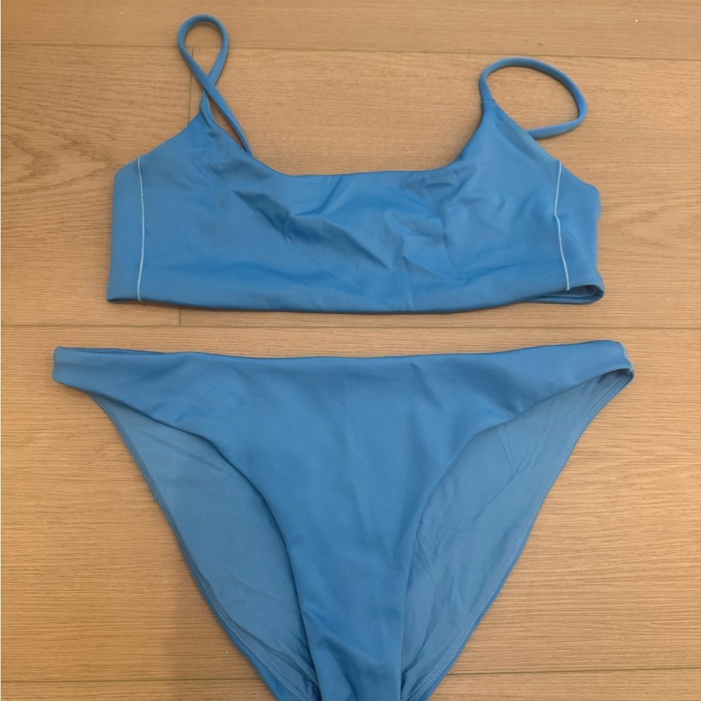 Left On Friday Sky Blue Bikini Set